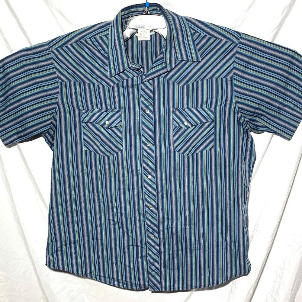 Wrangler Wrancher Mens Western Short Sleeve Pearl